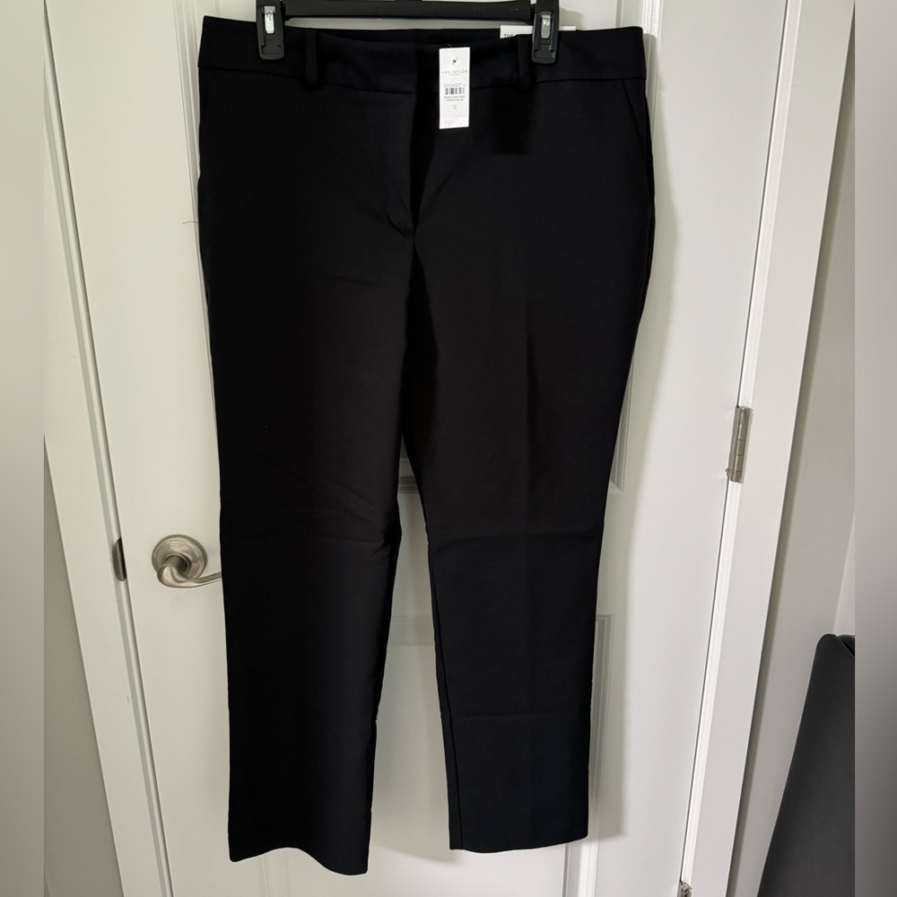 NWT Ann Taylor Women's size 12 Black Dress Pants Straight